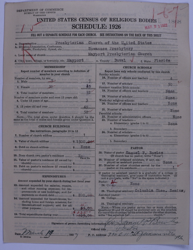 Scan of Presbyterian Church in the United States: 1868