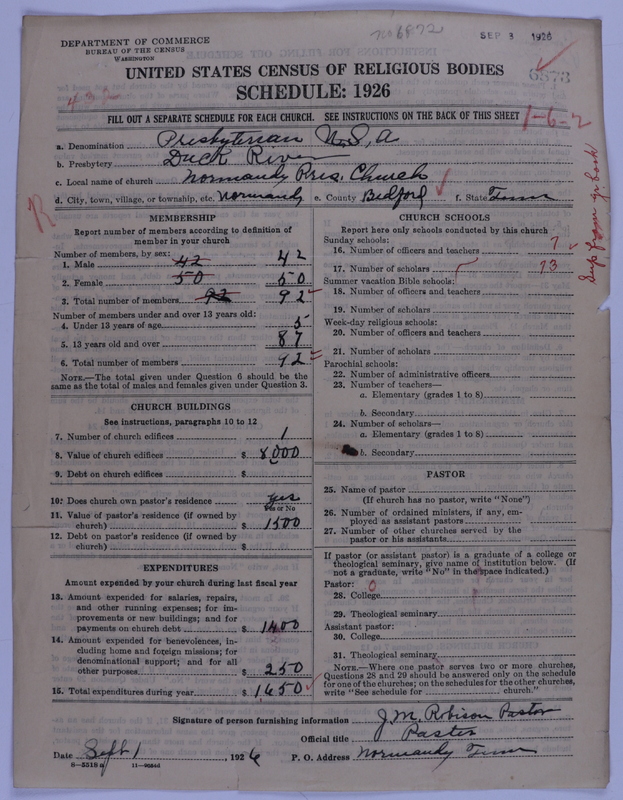 Scan of Presbyterian Church in the United States of America: 6873