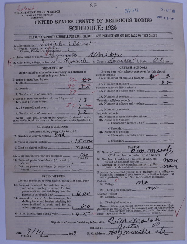 Scan of Disciples of Christ: 5776