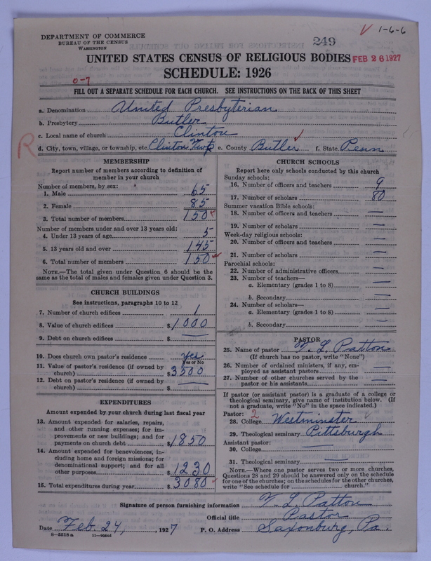 Scan of United Presbyterian Church of North America: 249