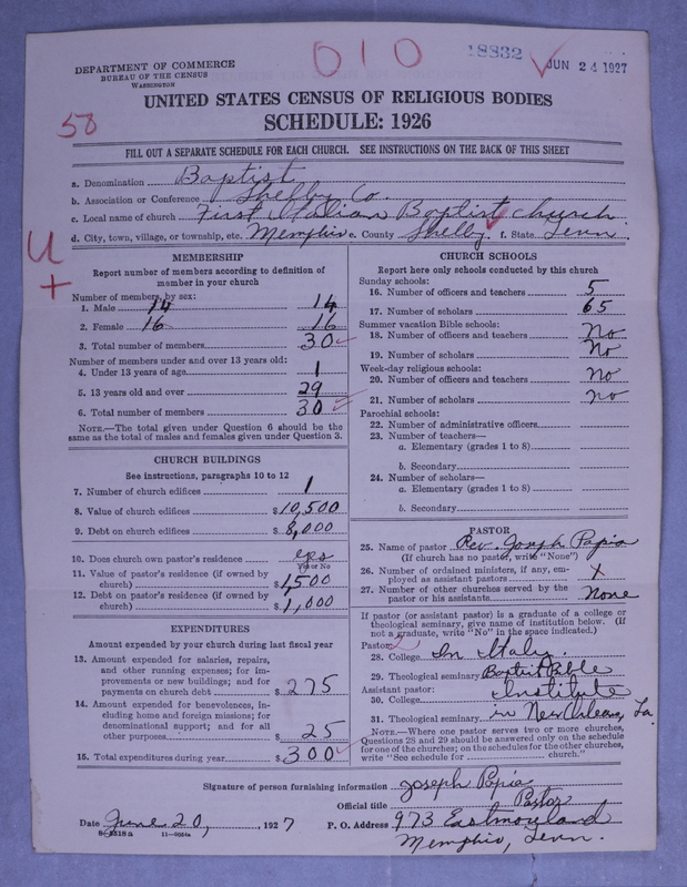 Scan of Southern Baptist Convention: 18832