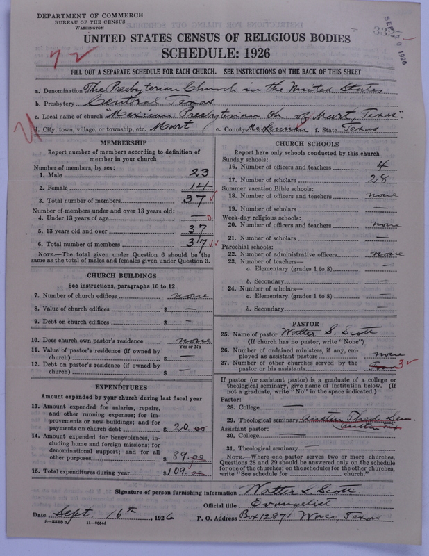 Scan of Presbyterian Church in the United States: 3327
