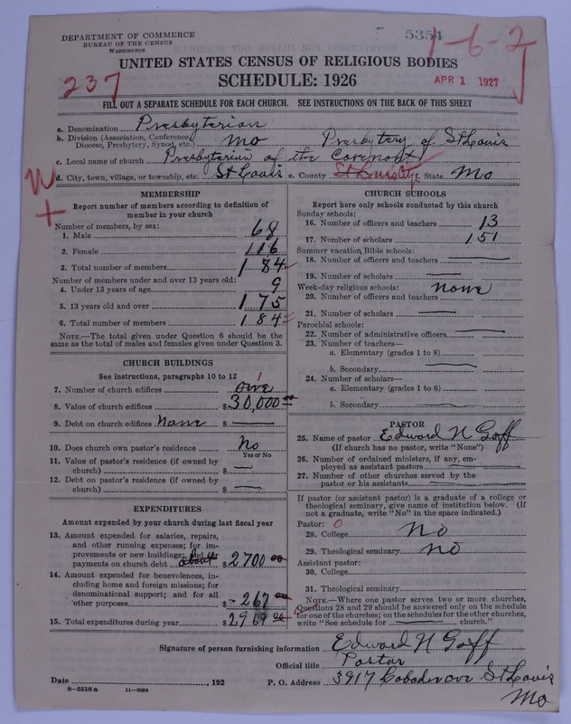 Scan of Presbyterian Church in the United States of America: 5354