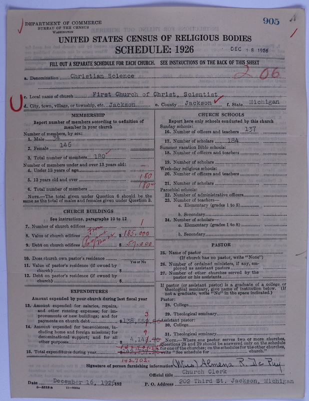 Scan of Church of Christ, Scientist: 905