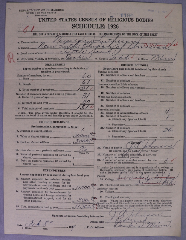 Scan of Norwegian Lutheran Church of America: 1180