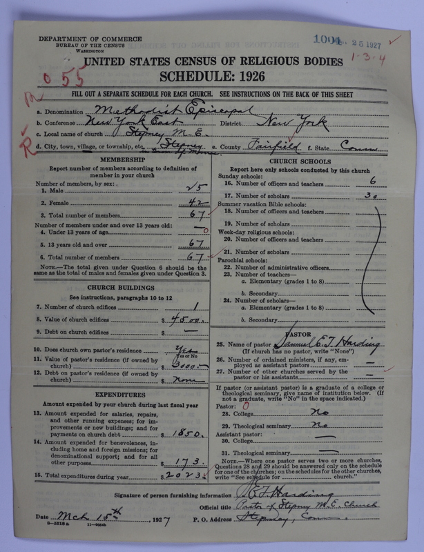 Scan of Methodist Episcopal Church: 1001