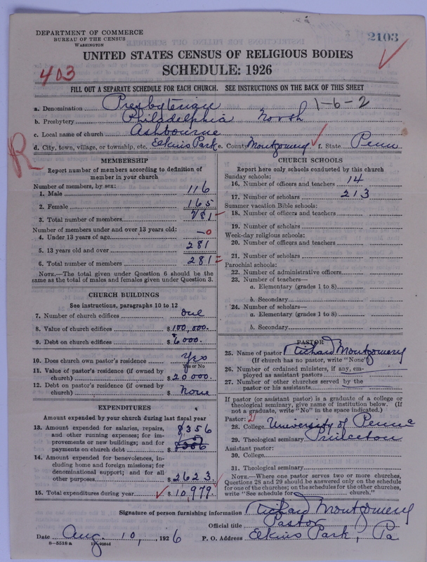 Scan of Presbyterian Church in the United States of America: 2103