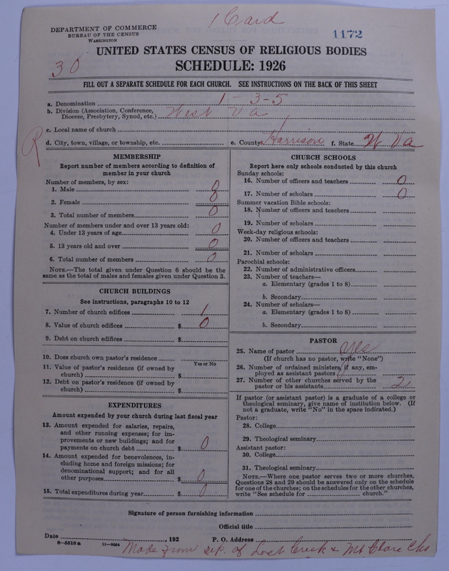 Scan of Methodist Protestant Church: 1172
