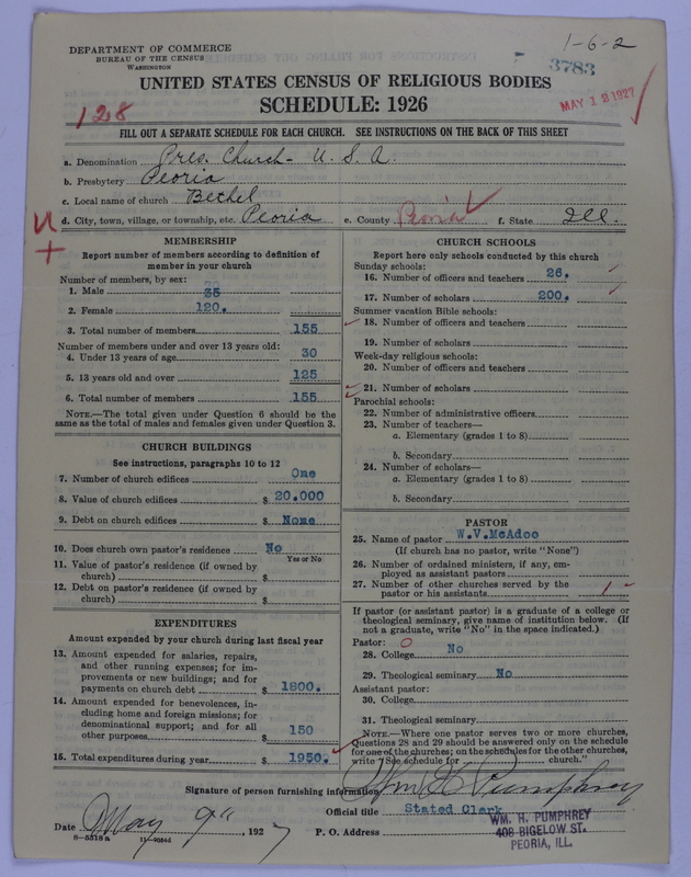 Scan of Presbyterian Church in the United States of America: 3783