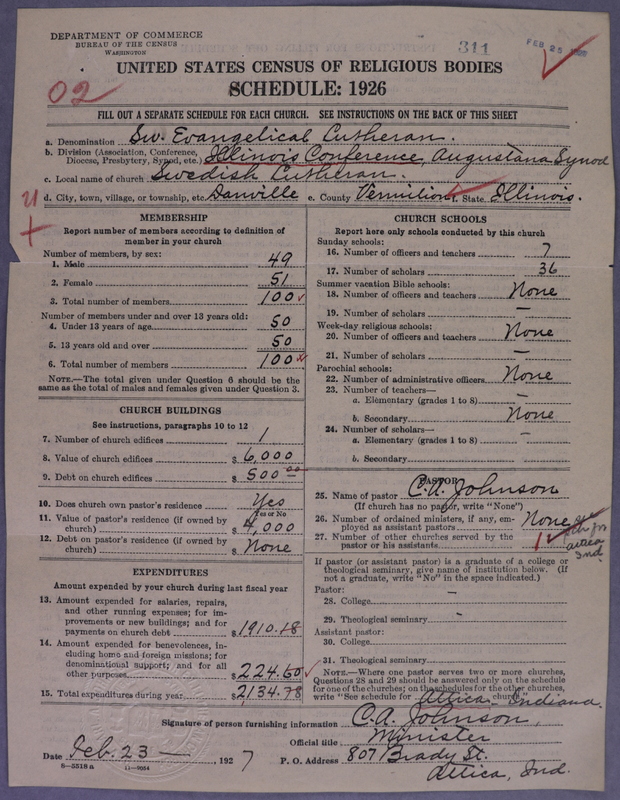 Scan of Evangelical Lutheran Augustana Synod of North America: 311