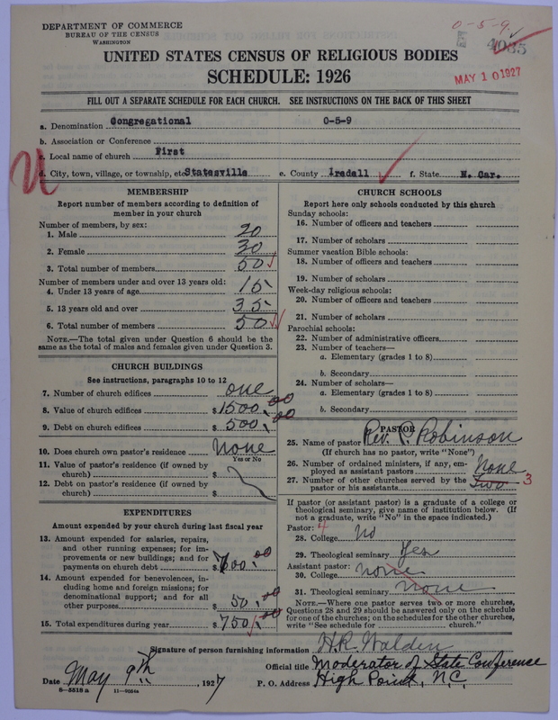 Scan of Congregational Churches: 4035