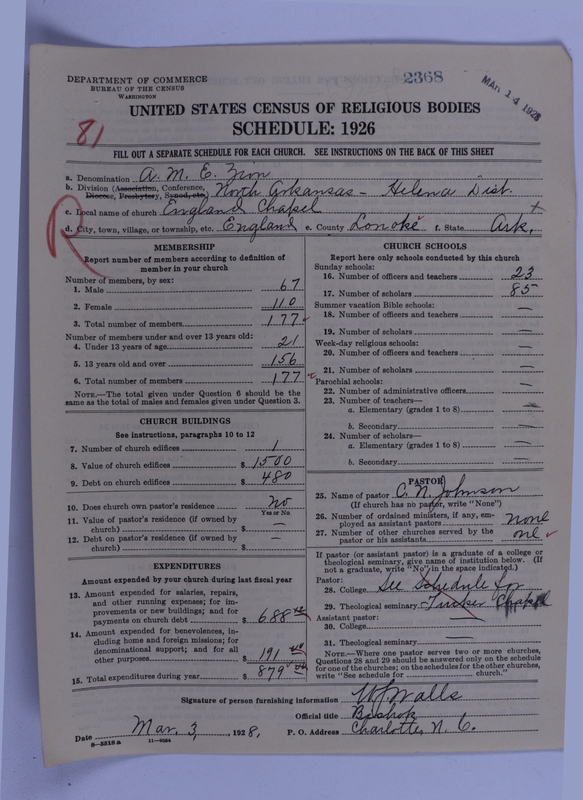 Scan of African Methodist Episcopal Zion Church: 2368