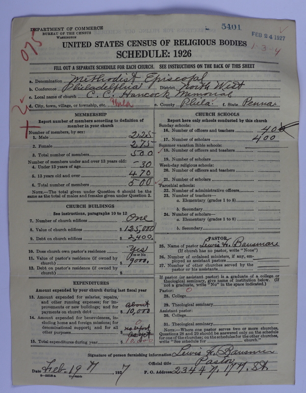 Scan of Methodist Episcopal Church: 5400