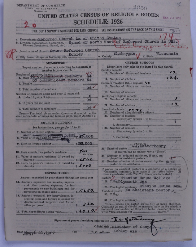 Scan of Reformed Church in the United States: 1356