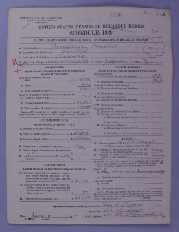 Scan of Negro Baptists: 7336