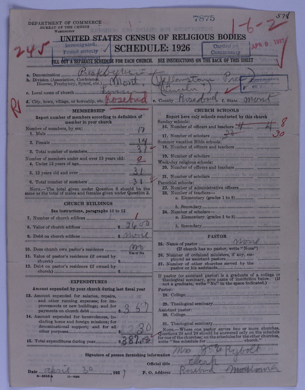 Scan of Presbyterian Church in the United States of America: 7875