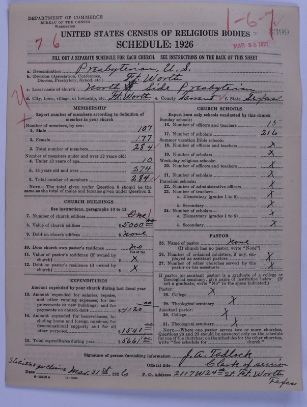 Scan of Presbyterian Church in the United States: 3399