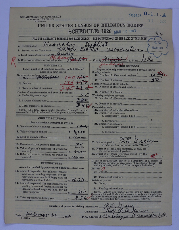 Scan of Negro Baptists: 9342