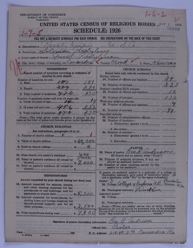 Scan of Presbyterian Church in the United States of America: 5909