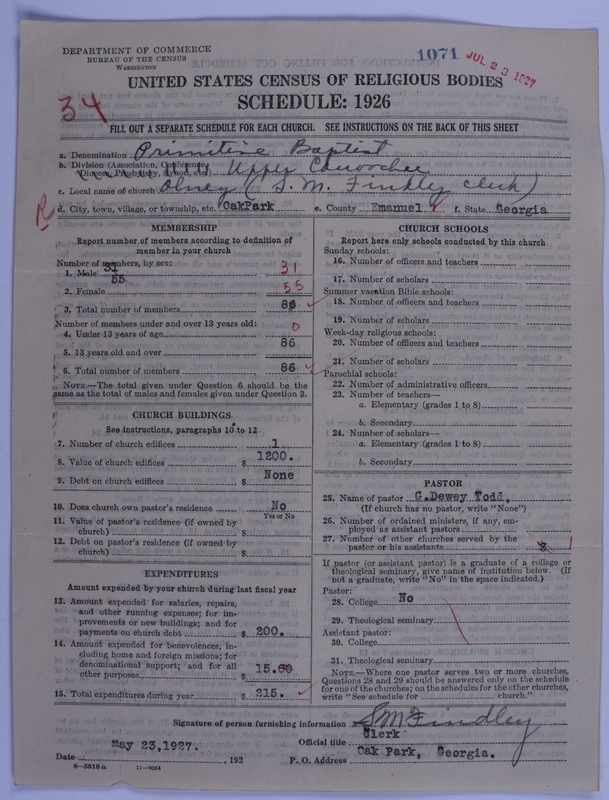 Scan of Primitive Baptists: 1071