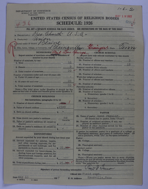 Scan of Presbyterian Church in the United States of America: 6917