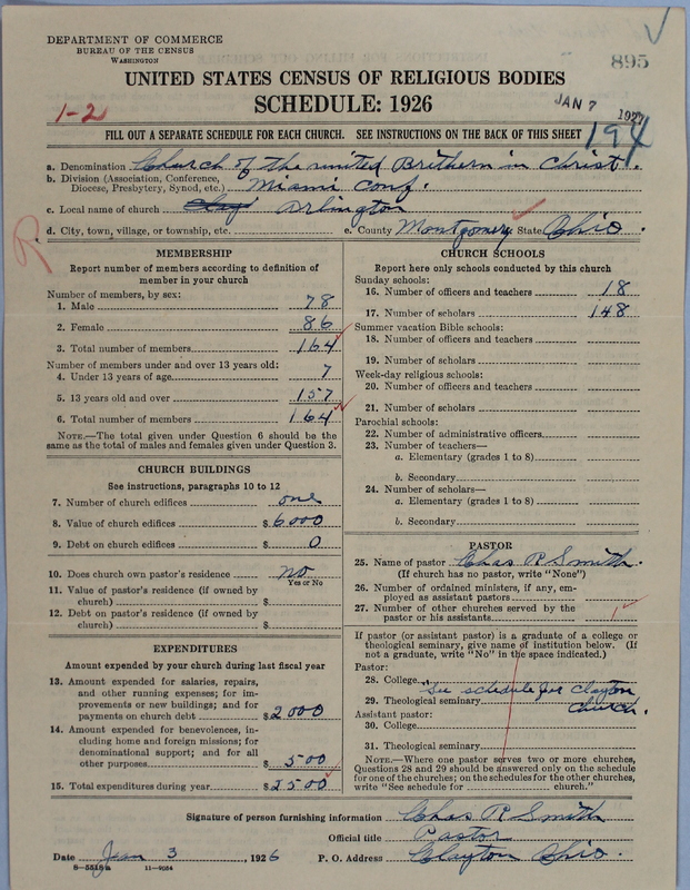 Scan of Church of the United Brethren in Christ: 895