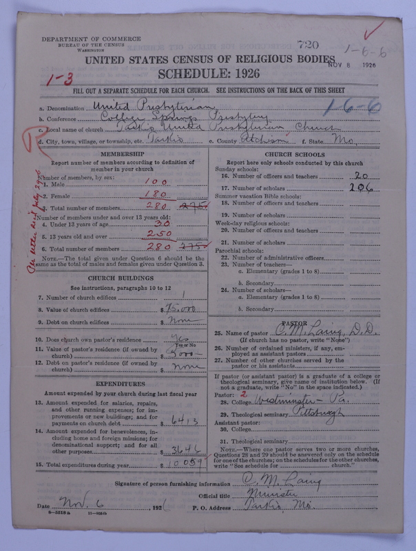 Scan of United Presbyterian Church of North America: 720