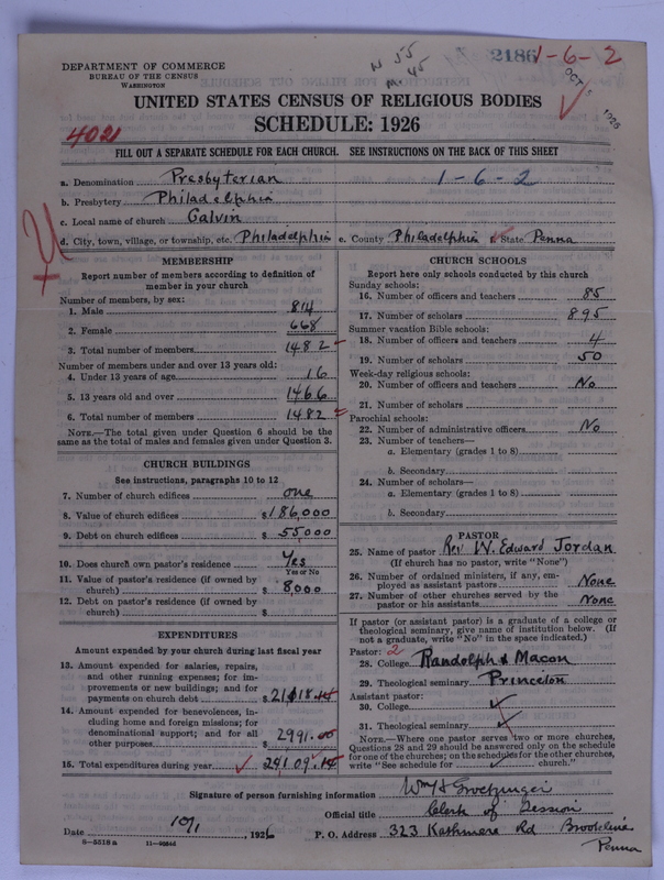 Scan of Presbyterian Church in the United States of America: 2186