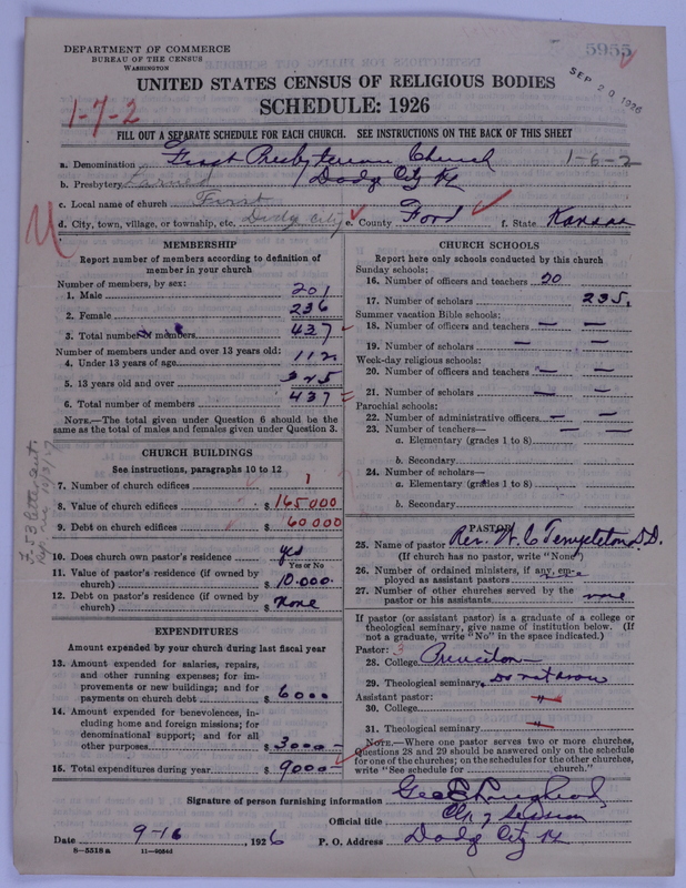 Scan of Presbyterian Church in the United States of America: 5955