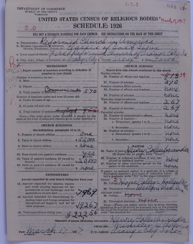 Scan of Reformed Church in America: 644