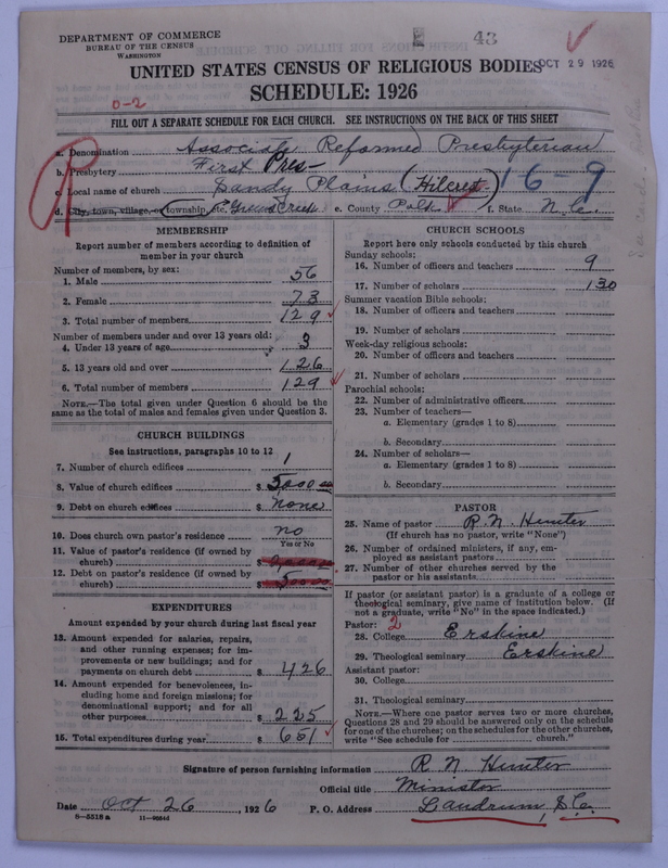 Scan of Associate Reformed Presbyterian Church: 43