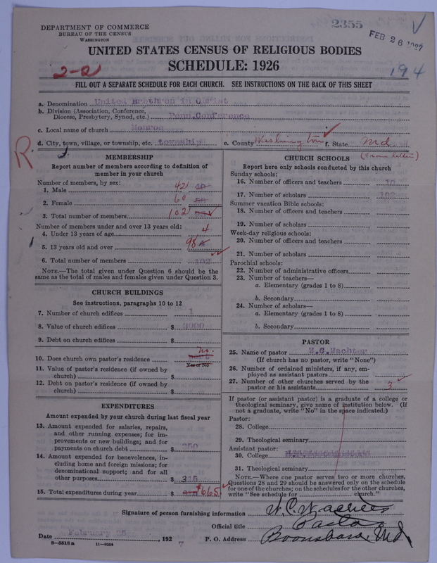 Scan of Church of the United Brethren in Christ: 2355