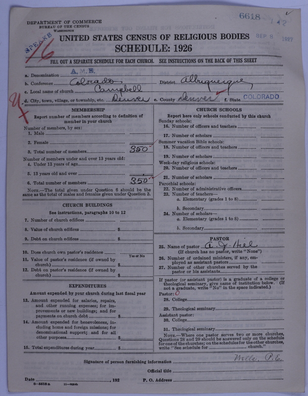 Scan of African Methodist Episcopal Church: 6618