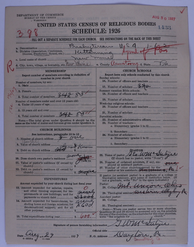 Scan of Presbyterian Church in the United States of America: 1433