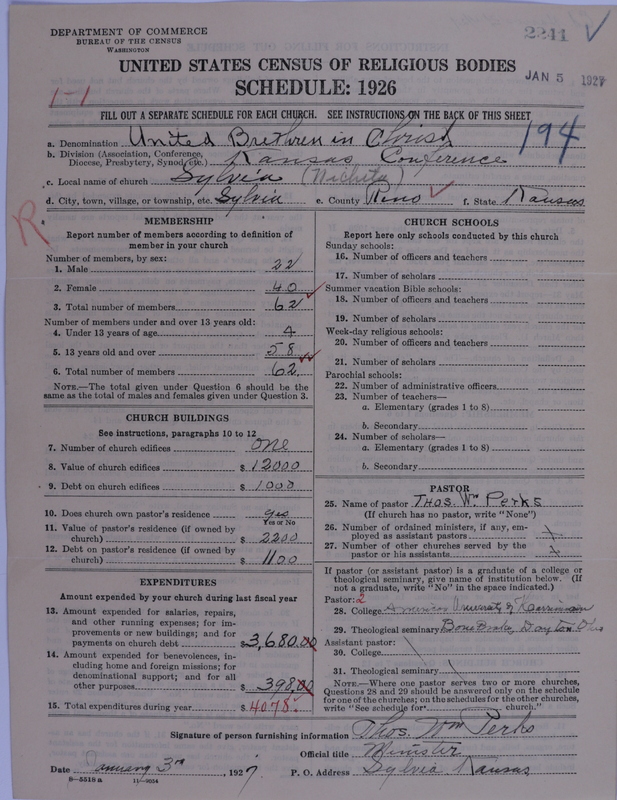 Scan of Church of the United Brethren in Christ: 2241