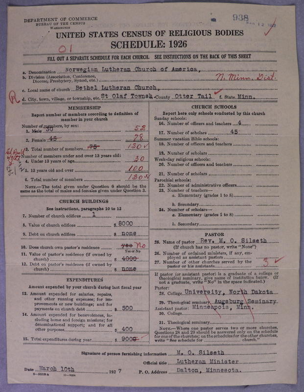 Scan of Norwegian Lutheran Church of America: 938