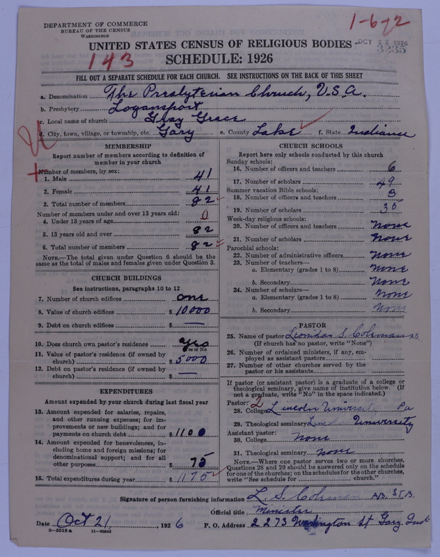 Scan of Presbyterian Church in the United States of America: 3235