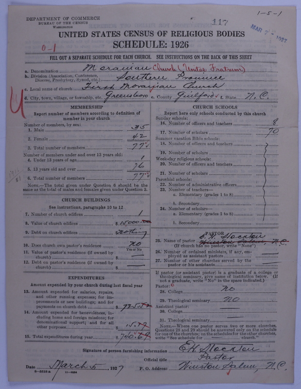 Scan of Moravian Church in America: 117