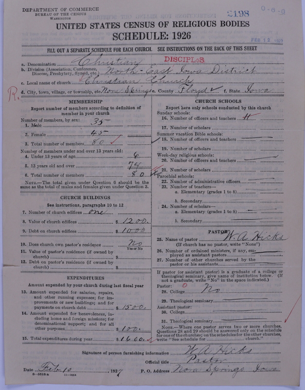 Scan of Disciples of Christ: 2198