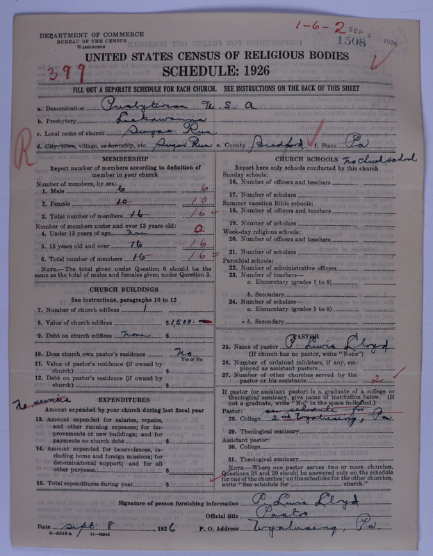 Scan of Presbyterian Church in the United States of America: 1508