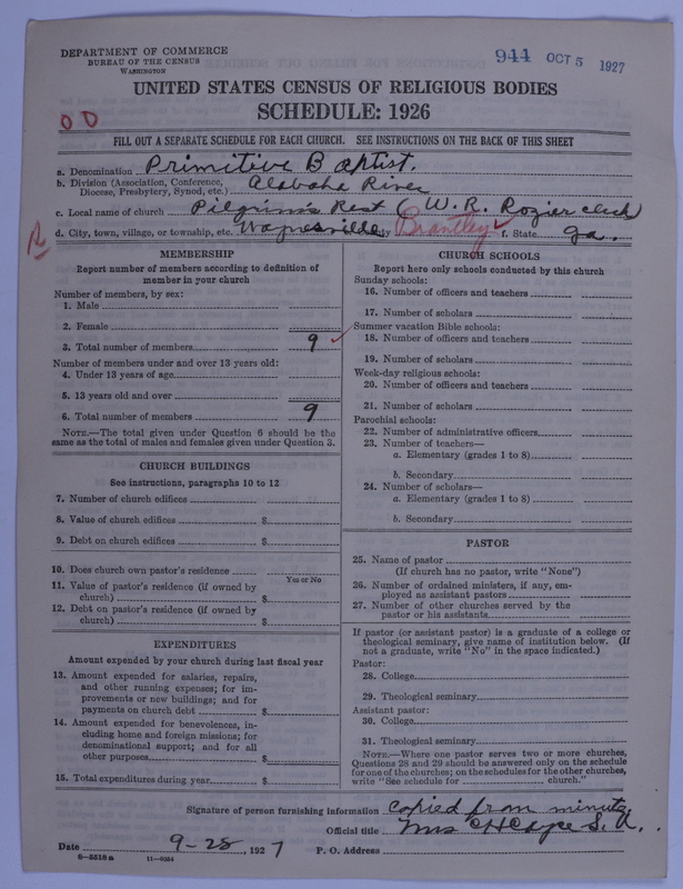 Scan of Primitive Baptists: 944