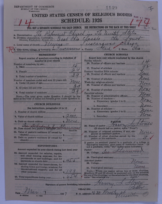 Scan of Reformed Church in the United States: 1149