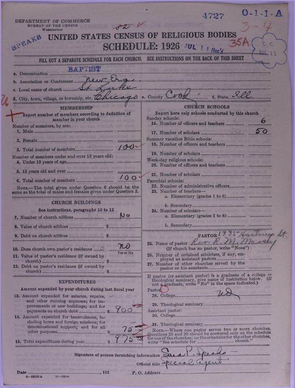 Scan of Negro Baptists: 4727