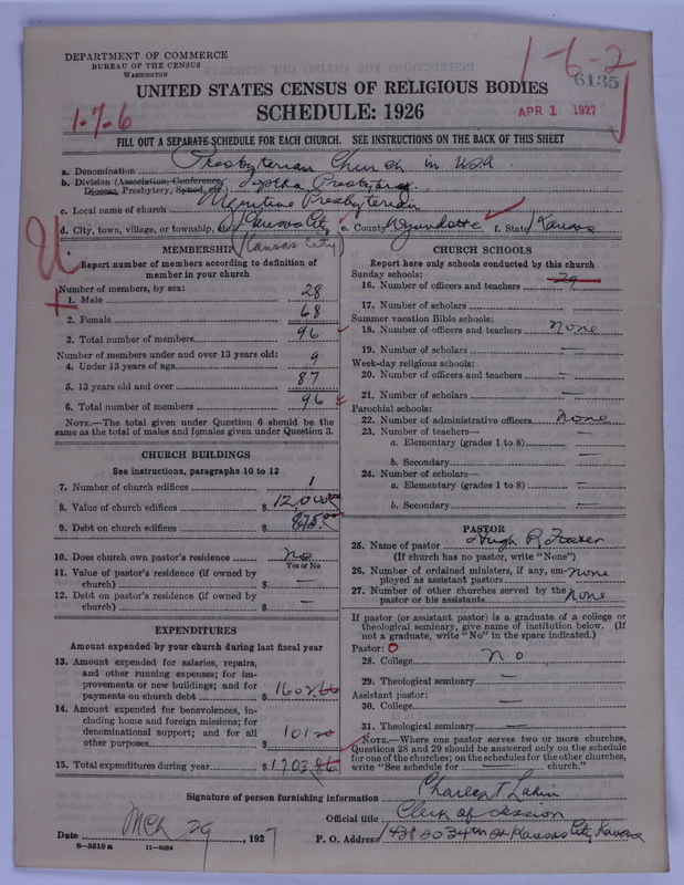 Scan of Presbyterian Church in the United States of America: 6135