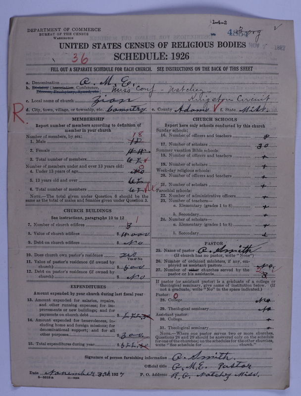 Scan of African Methodist Episcopal Church: 4854