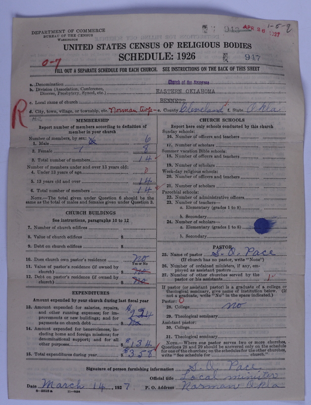 Scan of Church of the Nazarene: 947