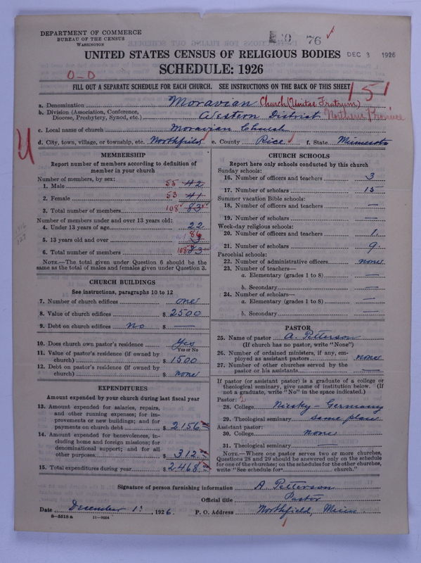Scan of Moravian Church in America: 76