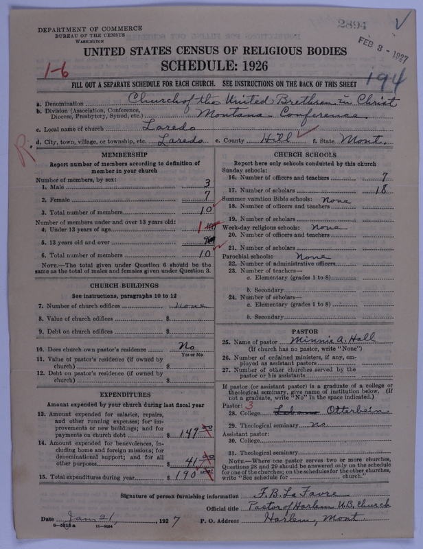 Scan of Church of the United Brethren in Christ: 2894