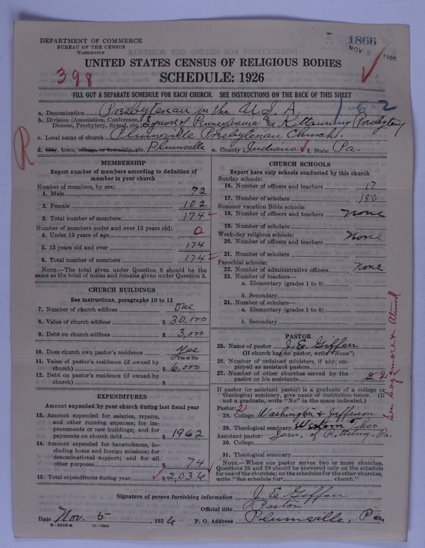 Scan of Presbyterian Church in the United States of America: 1866