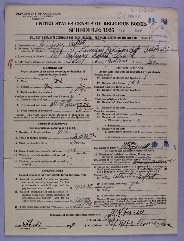 Scan of Negro Baptists: 9879